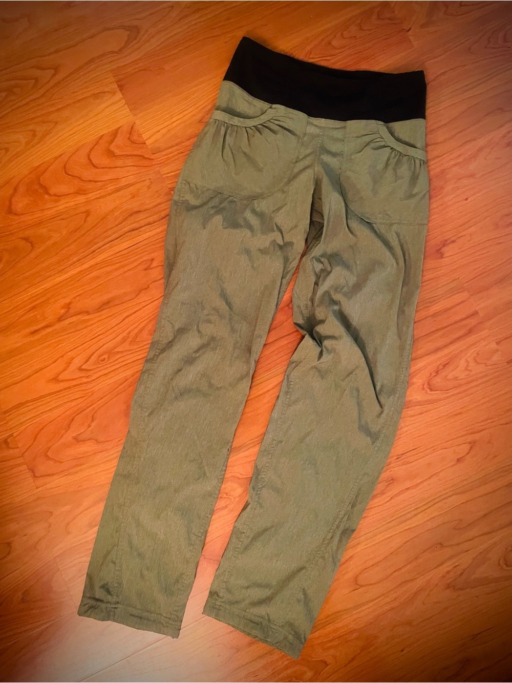 prAna Summit Hybrid Joggers Women’s Straight Leg Hike Pants Mossy Green XS - Picture 3 of 12
